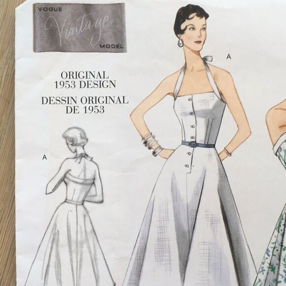 Vogue #2961 Pattern Retro Sun Dress - Picture 2 of 4